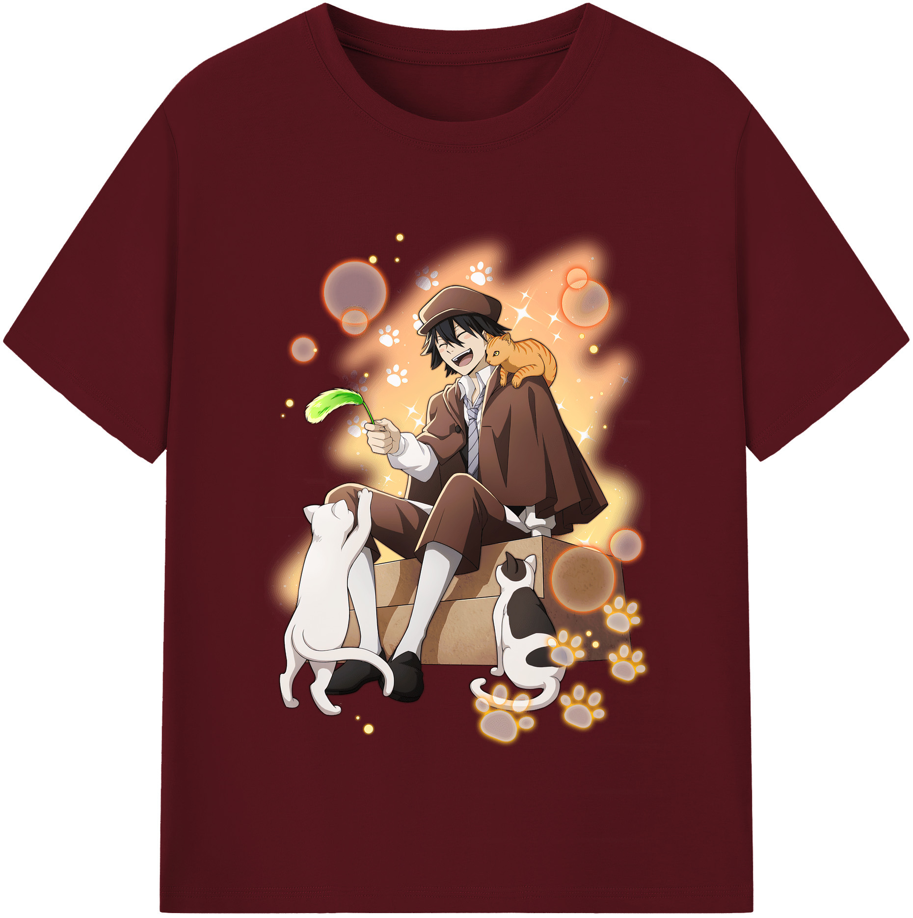 （画像用） 文豪ストレイドッグス Bungo Stray Dogs 綿100％半袖Tシャツ（フロントプリント）